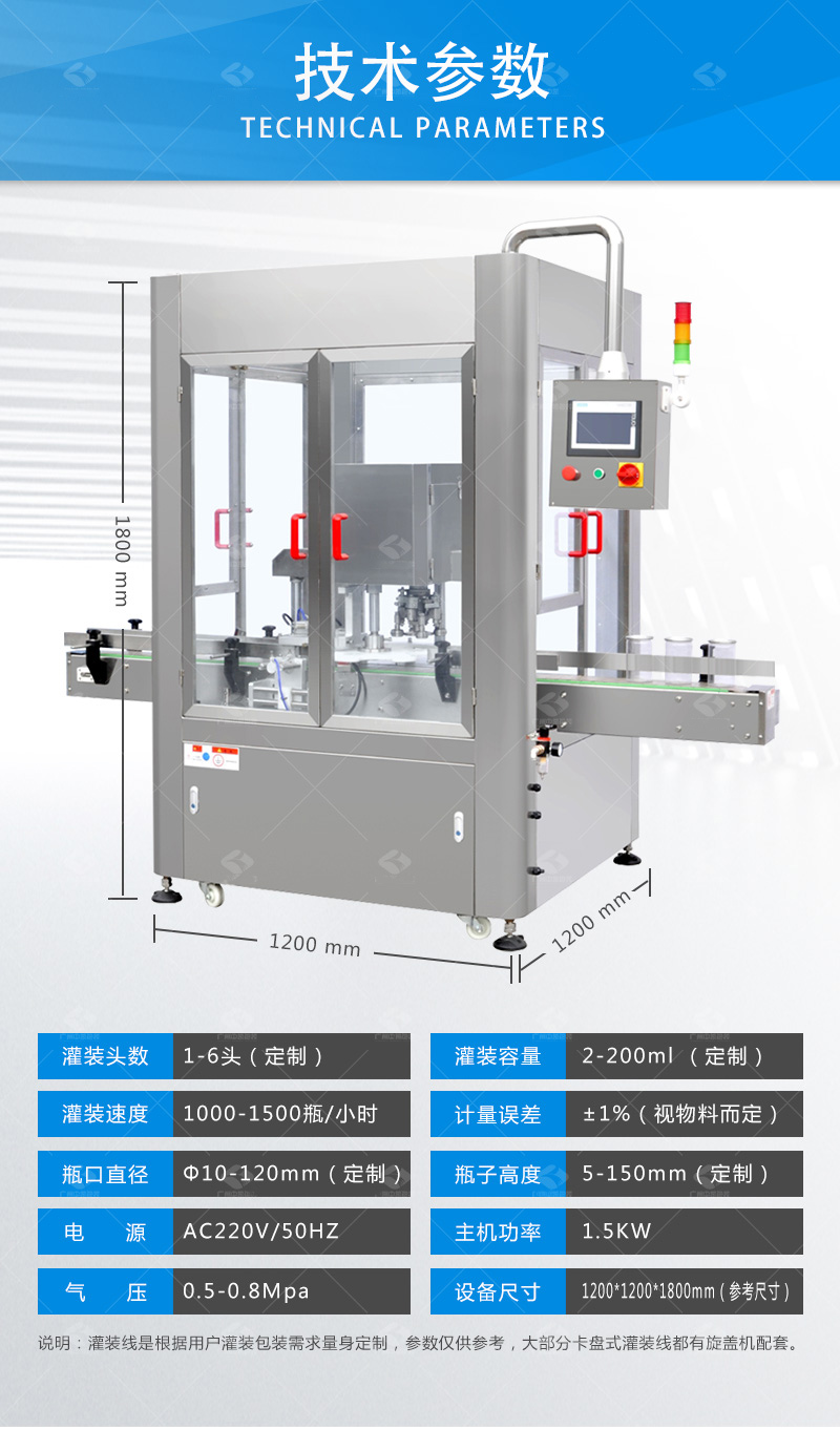 卡盤式液體灌裝線