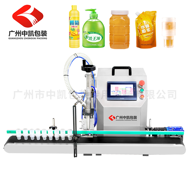 臺(tái)面式小型半自動(dòng)液體灌裝機(jī) 蜜頭蓋灌裝機(jī)
